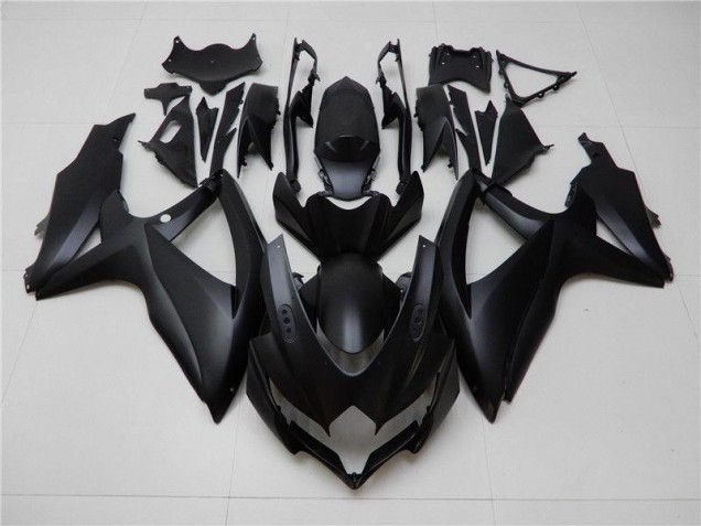 08-10 Matte Black GSXR 600/750 Motorcycle Fairings