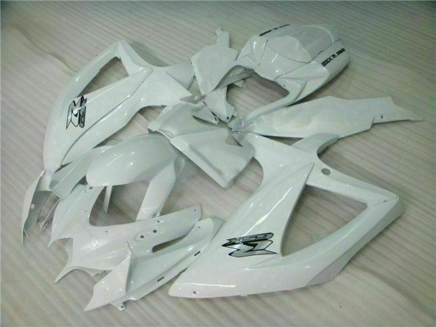 08-10 White GSXR 600/750 Motorcycle Fairing