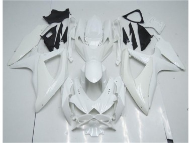 08-10 White GSXR 600/750 Motorcycle Fairings