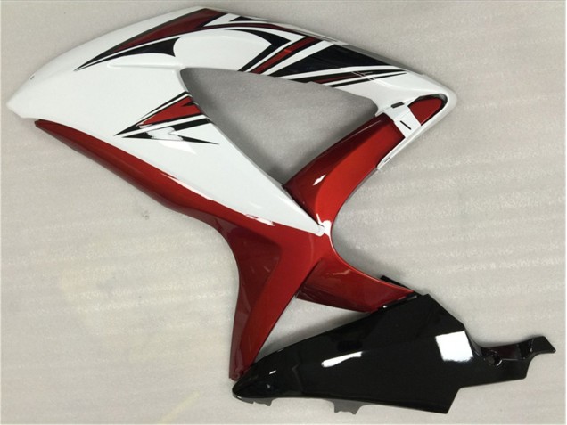 08-10 White Red Black GSXR 600/750 Motorcycle Fairings