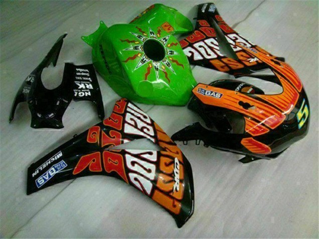 08-11 Green Orange CBR1000RR Motorcycle Fairings