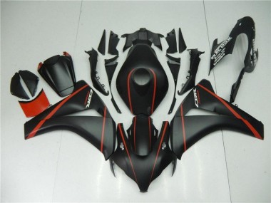 08-11 Matte Black Red CBR1000RR Motorcycle Fairings