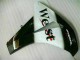 08-11 White Black West CBR1000RR Motorcycle Fairings