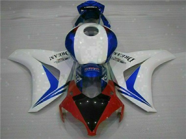 08-11 White Blue CBR1000RR Full Motorcycle Fairing Kits