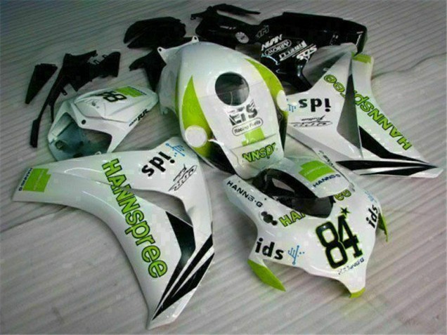 08-11 White Green Hannspree 84 CBR1000RR Motorcycle Fairings