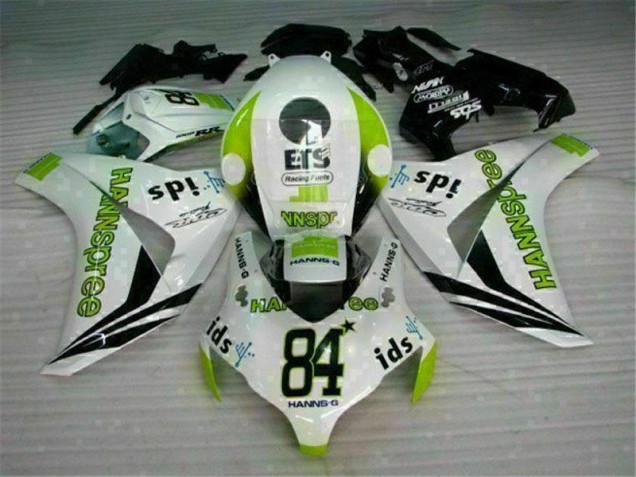 08-11 White Green Hannspree 84 CBR1000RR Motorcycle Fairings