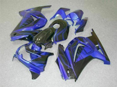 08-12 Black Blue EX250 Motorcycle Fairing