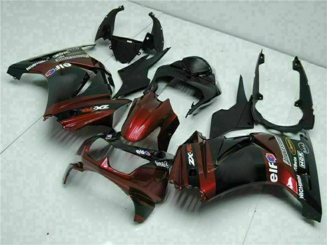 08-12 Black EX250 Motorcycle Fairing Kits & Plastic