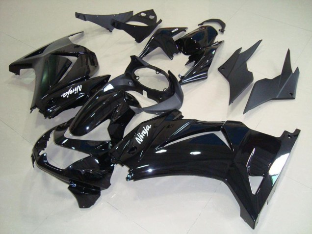 08-12 Glossy Black ZX250R Motorcycle Fairings