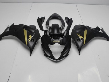 08-13 Black Gold GSX650F Motorcycle Fairings