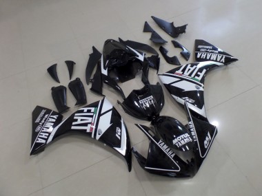 09-11 Black White Fiat YZF R1 Motorcycle Fairings