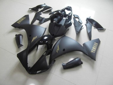 09-11 Matte Black Gold Sticker YZF R1 Motorcycle Fairings