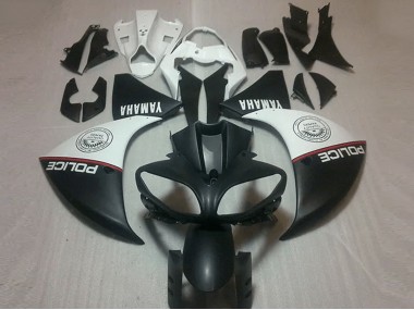 09-11 Matte Black White YZF R1 Motorcycle Fairings