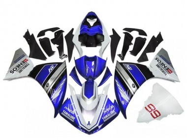 09-11 White Blue Silver YZF R1 Motorcycle Fairings