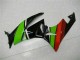 09-12 Black Green Red ZX6R Motorcycle Fairings