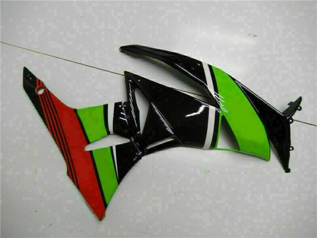 09-12 Black Green Red ZX6R Motorcycle Fairings