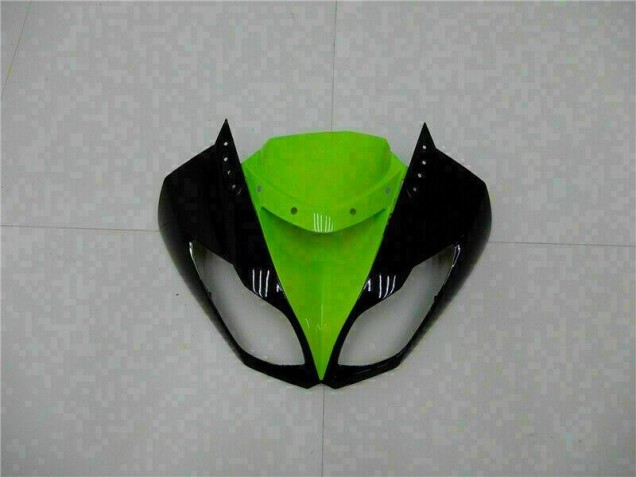 09-12 Black Green ZX6R Full Motorcycle Fairing Kits