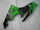 09-12 Black Green ZX6R Motorcycle Fairing Kits