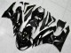 09-12 Black White Ninja ZX6R Motorcycle Fairings