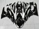 09-12 Black White Ninja ZX6R Motorcycle Fairings