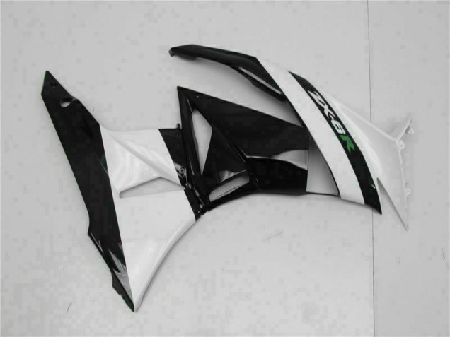 09-12 Black White ZX6R Motorcycle Fairings