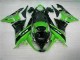 09-12 Green Black ZX6R Motorcycle Fairing