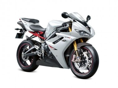 09-12 Pearl White Black Daytona 675 Triple Motorcycle Fairings