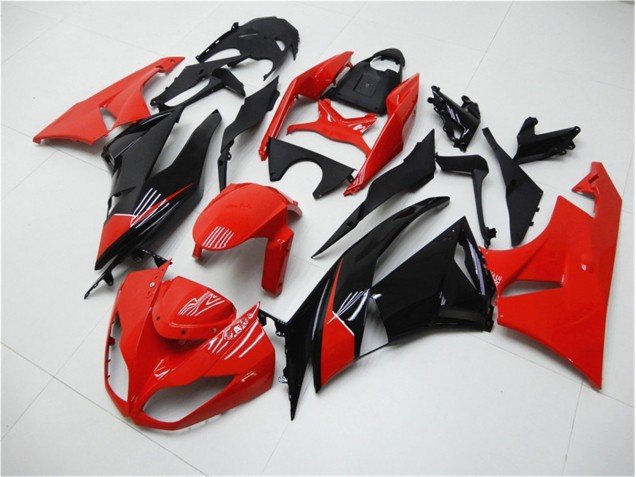 09-12 Red Black ZX6R Motorcycle Fairings