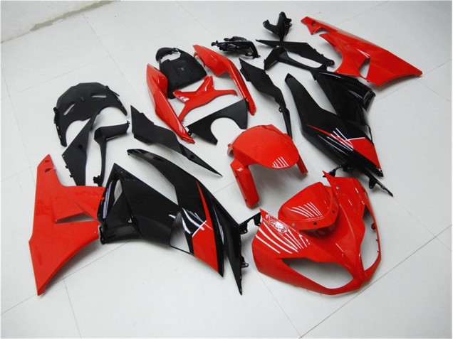 09-12 Red Black ZX6R Motorcycle Fairings