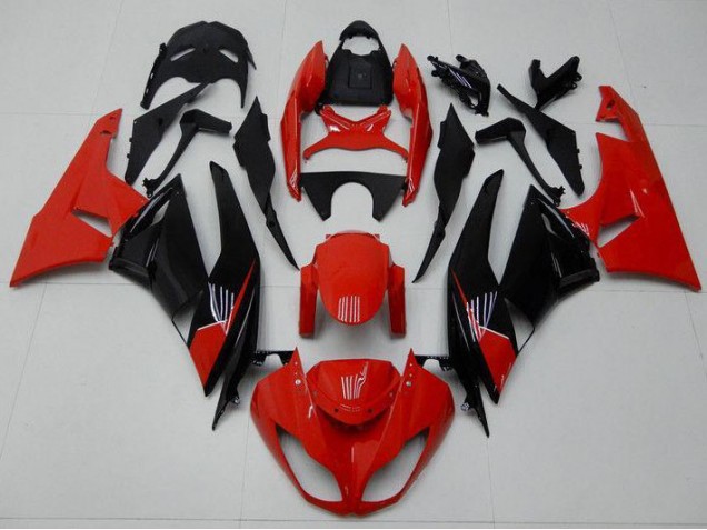 09-12 Red Black ZX6R Motorcycle Fairings