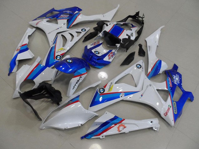 09-14 Blue White S1000RR Motorcycle Fairings