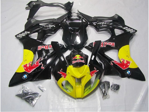 09-14 Yellow Black RedBull S1000RR Motorcycle Fairings