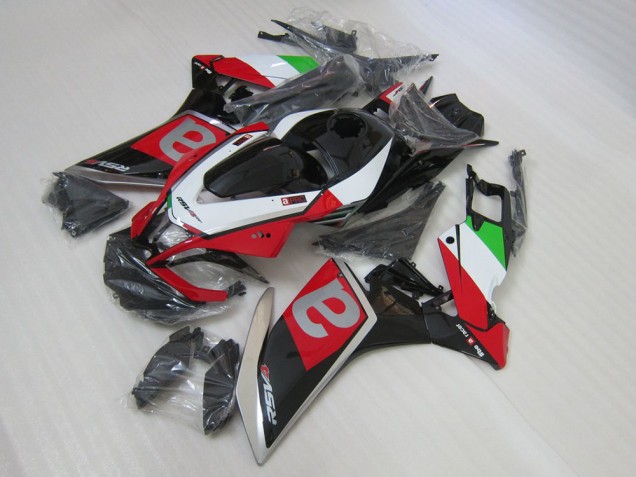 09-15 Black Red RSV4 Motorcycle Bodywork