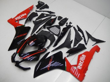 09-15 Black Red RSV4 Motorcycle Fairing