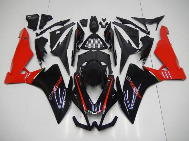 09-15 Black Red RSV4 Motorcycle Fairings