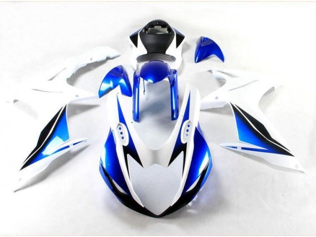 11-21 Blue White GSXR 600/750 Full Motorcycle Fairing Kits