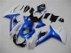 11-21 Blue White GSXR 600/750 Motorcycle Fairing