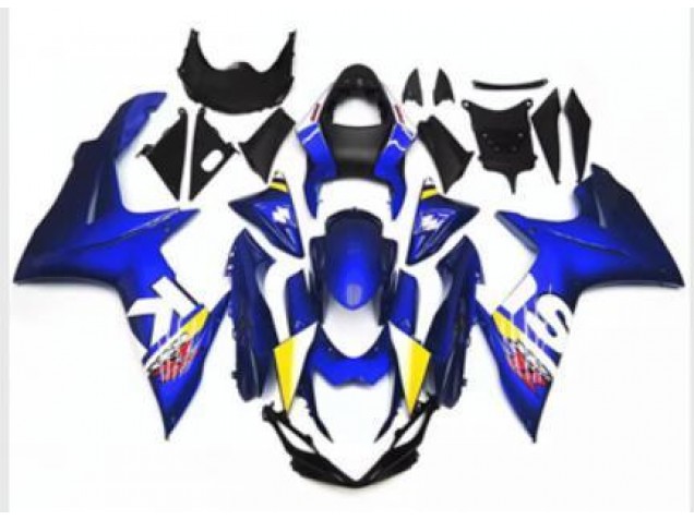 11-21 Blue White GSXR 600/750 Motorcycle Fairings