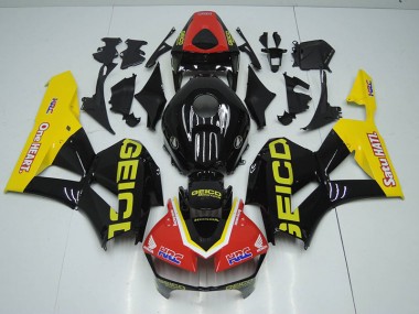 12-16 Black Red HRC CBR1000RR Motorcycle Fairings