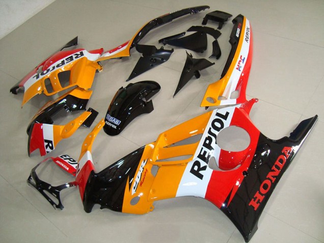 95-98 Orange Black Repsol CBR600 F3 Motorcycle Fairings