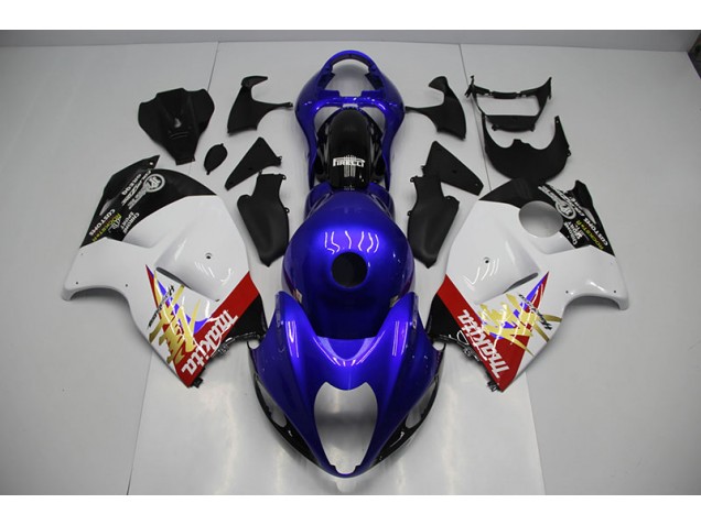 96-07 Blue White GSXR 1300 Hayabusa Motorcycle Fairing