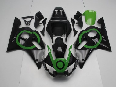 98-02 Black Green Circle YZF R6 Motorcycle Fairings