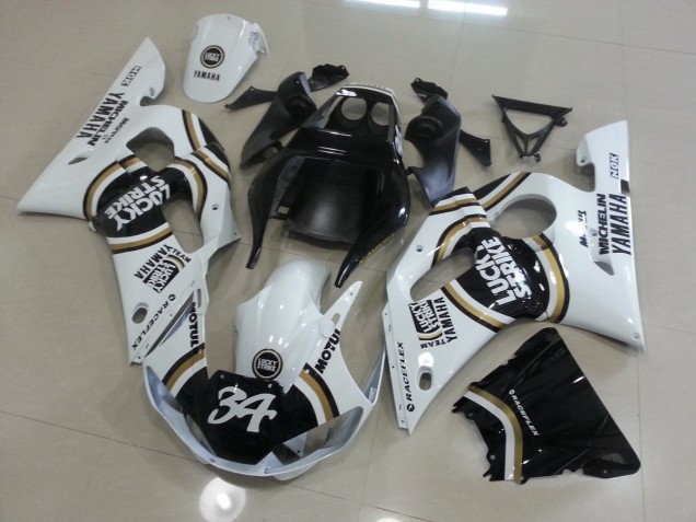 98-02 White Black YZF R6 Motorcycle Fairings