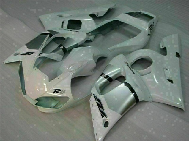 98-02 White YZF R6 Motorcycle Fairings